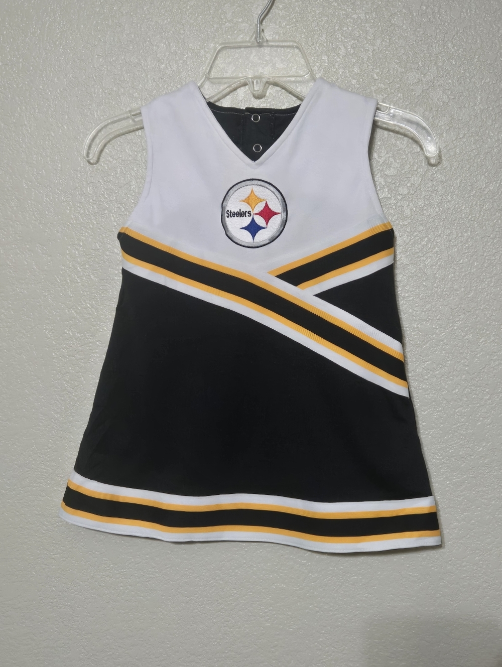 NFL Pittsburgh Steelers Baby Girl Toddler Cheerleader Costume Dress 3T
